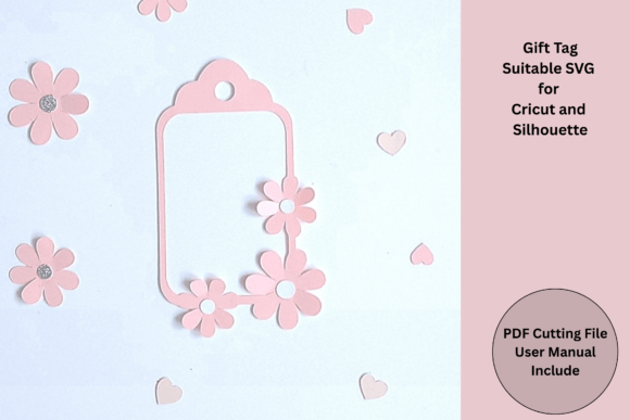 3D Gift Tag Cutting File SVG File