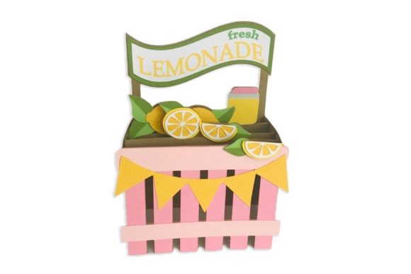 3D Lemonade Stand Box Card