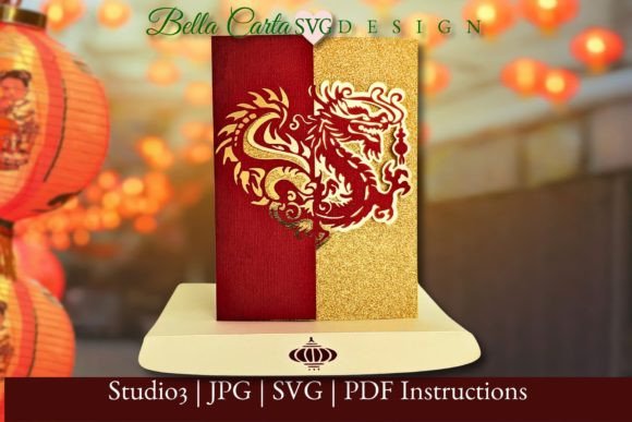 Chinese Dragon Card 3D SVG Template: A Unique Way to Celebrate Lunar New Year