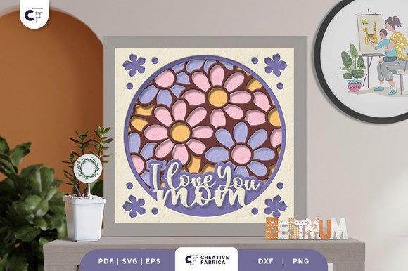 Discover the Unique Appeal of the Mother’s Day Groovy 3D Shadow Box