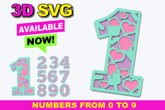 Exploring the Versatility of Ice Cream Numbers 3D SVG in Creative Projects