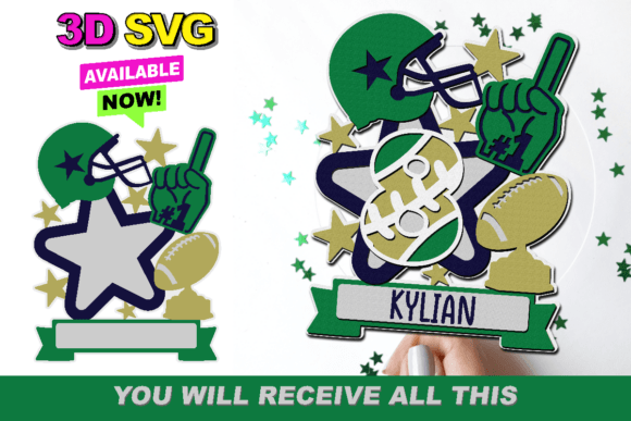 Football Cake Topper 3D SVG: A Creative Tool for Modern Designers