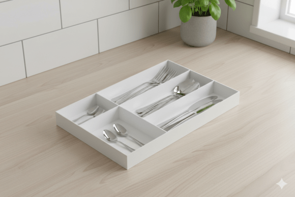 Kitchen Drawer Organizer 3D Printing - 30x45cm for a Neat and Efficient Kitchen