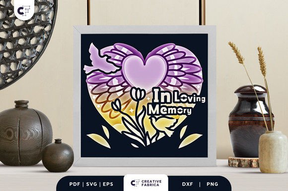 Remembrance 3D Shadow Box Paper Cut