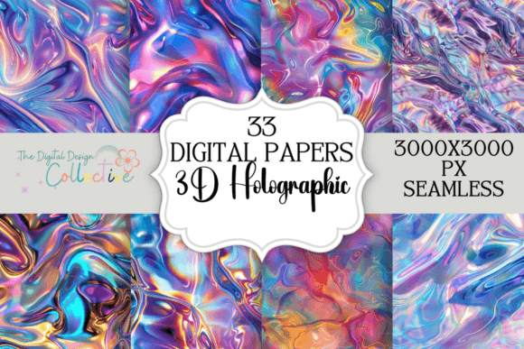 Seamless Holographic 3D Digital Papers