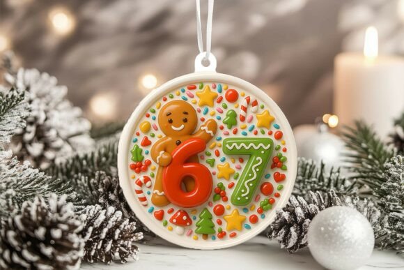 Six Seven 67 Christmas 3D Ornament PNG – A Versatile Digital Design for Creative Projects