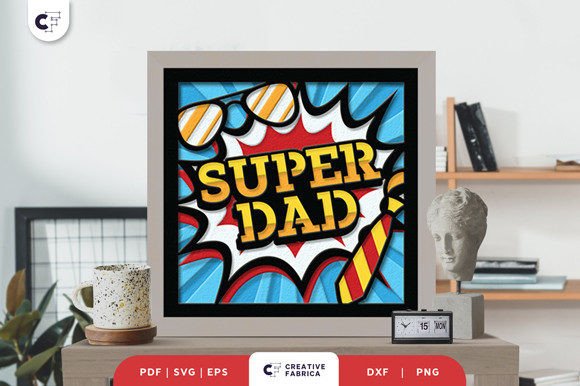 Super Dad 3D Layered Paper Cut: A Unique Way to Celebrate Father’s Day